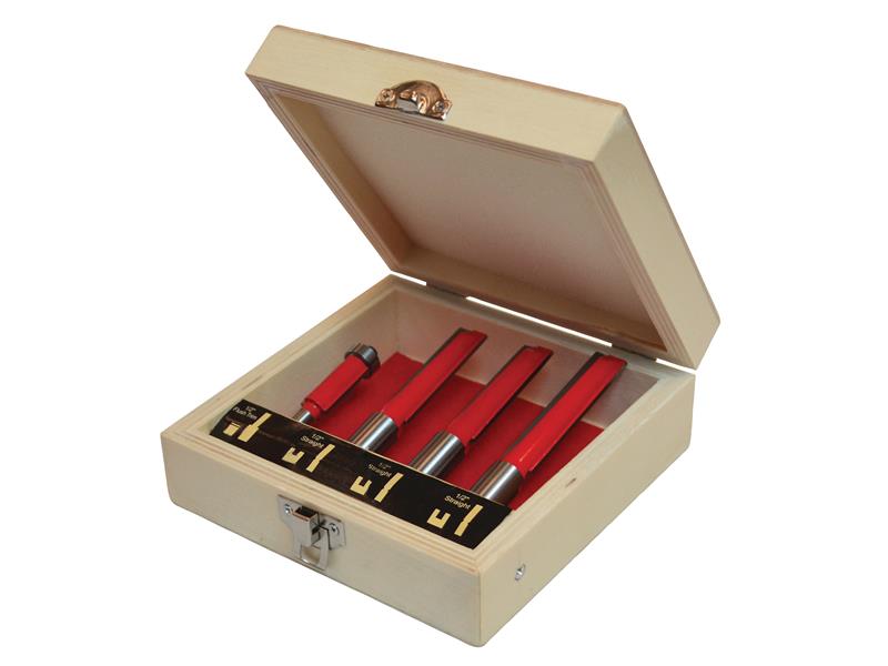 Faithfull Router Bit Set for Worktop Jig, 4 Piece