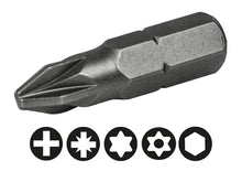 Load image into Gallery viewer, Faithfull Pozi S2 Grade Steel Screwdriver Bits