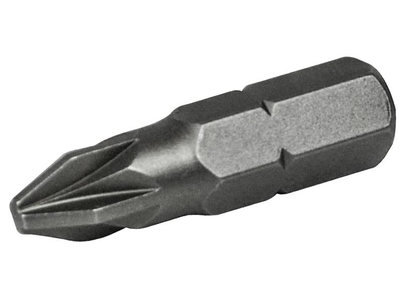 Faithfull Pozi S2 Grade Steel Screwdriver Bits