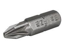 Load image into Gallery viewer, Faithfull Pozi S2 Grade Steel Screwdriver Bits