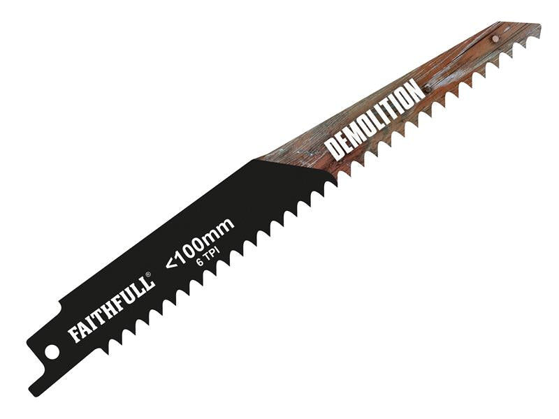 Faithfull Bi-Metal Demolition Sabre Saw Blades