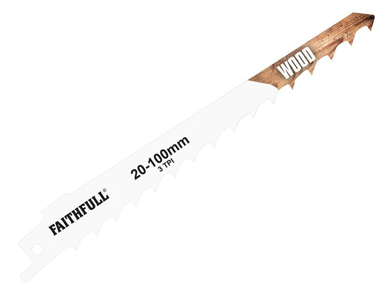 Faithfull HCS Wood Cutting Sabre Saw Blades