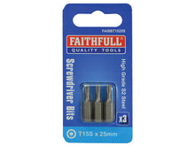 Load image into Gallery viewer, Faithfull Security S2 Grade Steel Screwdriver Bits