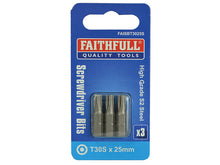 Load image into Gallery viewer, Faithfull Security S2 Grade Steel Screwdriver Bits