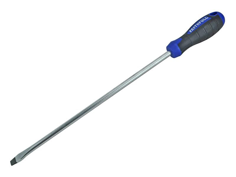 Faithfull Soft Grip Screwdriver, Flared Slotted