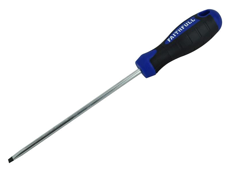 Faithfull Soft Grip Screwdriver, Parallel Slotted