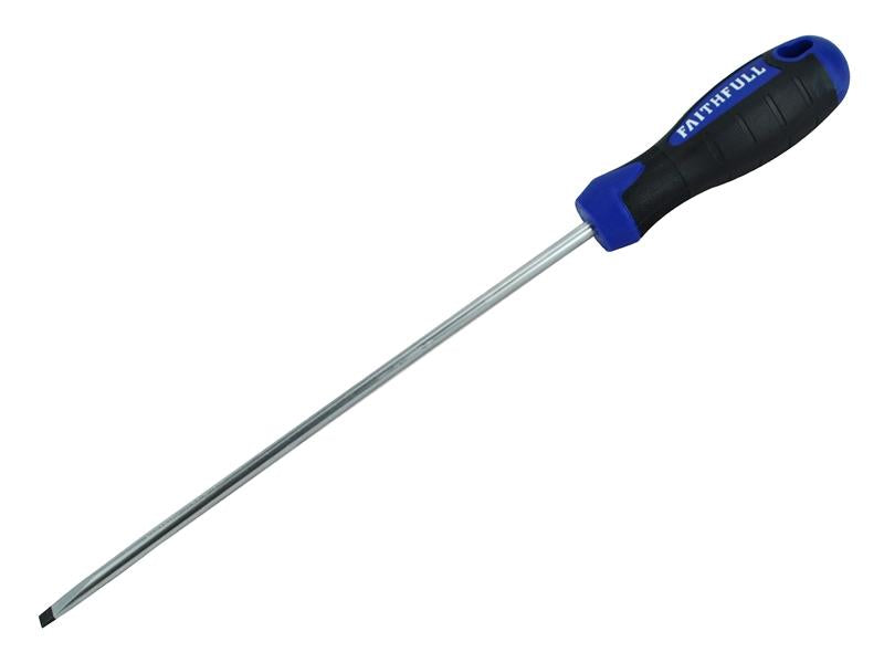 Faithfull Soft Grip Screwdriver, Parallel Slotted