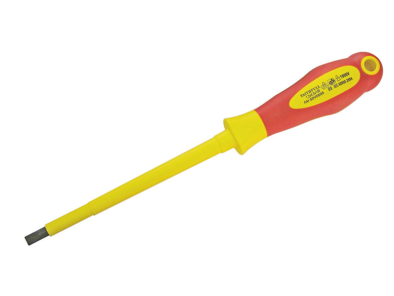 Faithfull Slotted Soft Grip VDE Screwdrivers