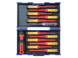 Faithfull Interchangeable VDE Screwdriver Set, 13 Piece
