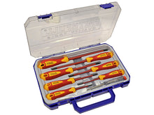 Load image into Gallery viewer, Faithfull VDE Soft Grip Screwdriver Set (Case), 8 Piece