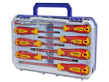 Load image into Gallery viewer, Faithfull VDE Soft Grip Screwdriver Set (Case), 8 Piece