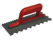 Load image into Gallery viewer, Faithfull Notched Trowel V 4mm &amp; Round 7mm Plastic Handle 11 x 4.1/2in