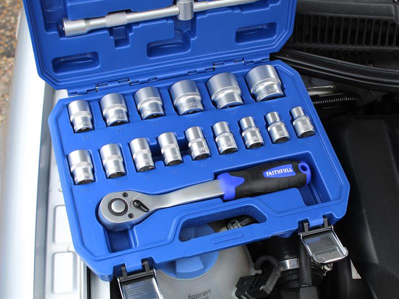 Faithfull 1/2in Drive Socket Set, 22 Piece