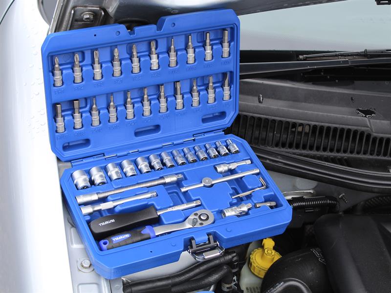 Faithfull 1/4in Drive Socket Set, 46 Piece