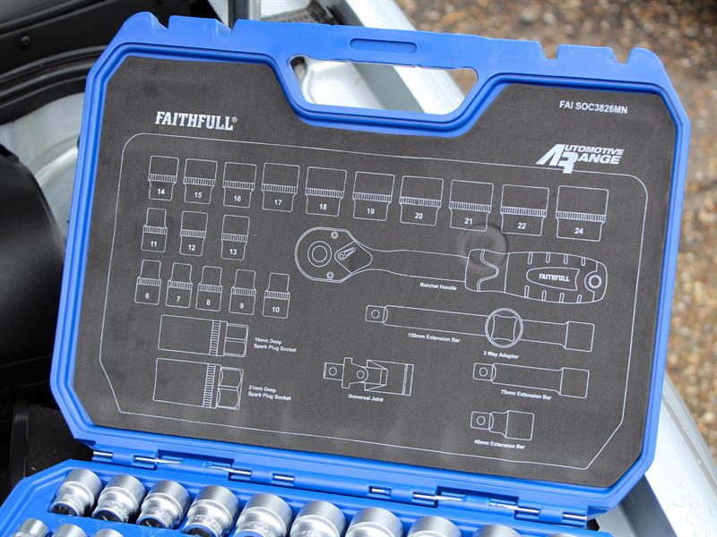 Faithfull 3/8in Drive Socket Set, 26 Piece