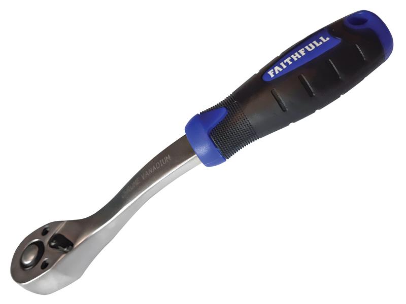 Faithfull Ratchet Handle Quick-Release 72 Teeth 1/4in Drive