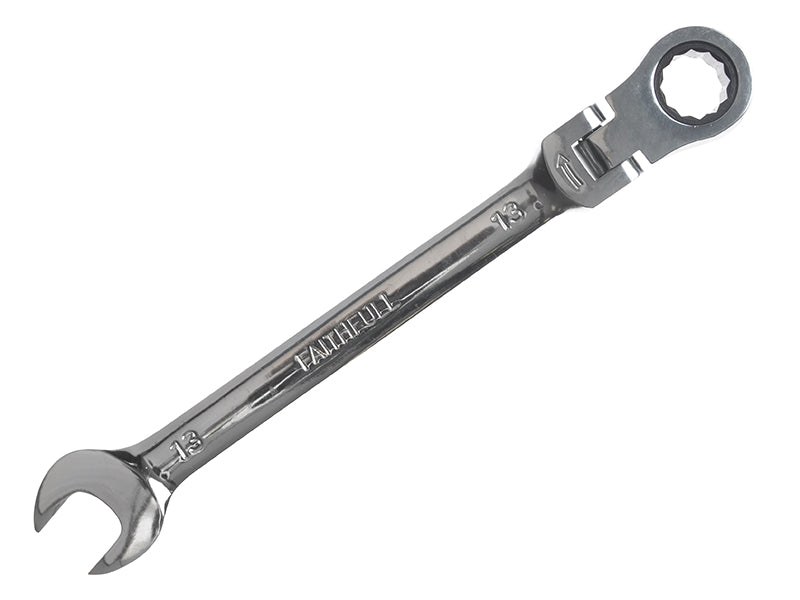 Faithfull Flex Head Ratchet Combination Spanner