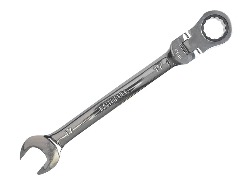 Faithfull Flex Head Ratchet Combination Spanner