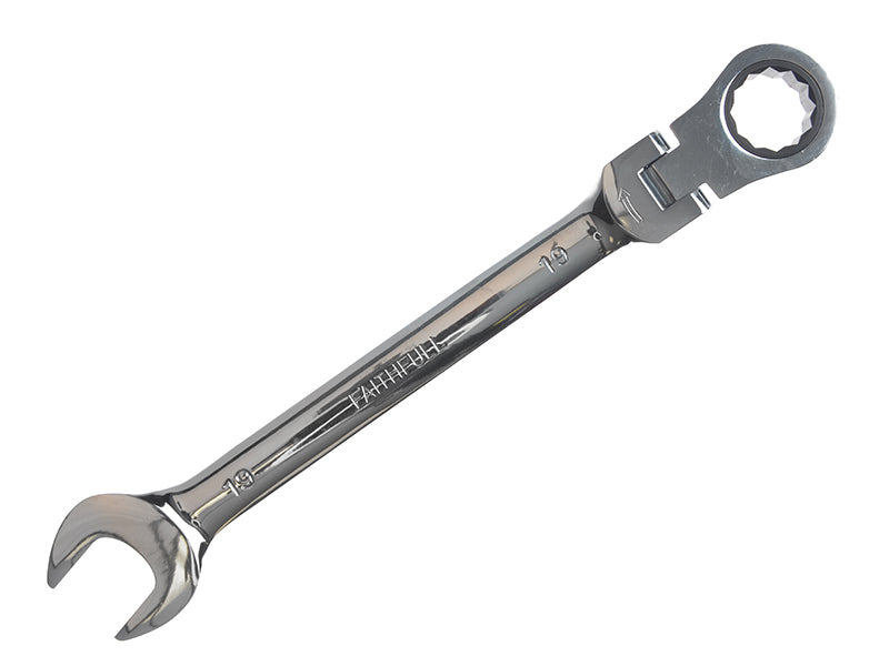 Faithfull Flex Head Ratchet Combination Spanner