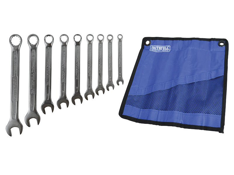 Faithfull Combination Spanner Set, Chrome Vanadium