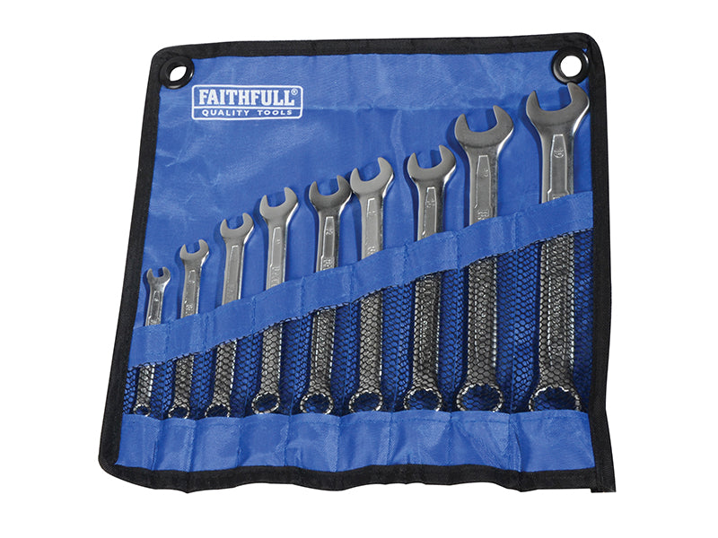 Faithfull Combination Spanner Set, Chrome Vanadium