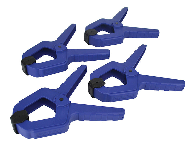 Faithfull Spring Clamps (Pack 4)