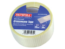 Load image into Gallery viewer, Faithfull Reinforced Crossweave Tape 50mm x 50m