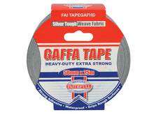 Load image into Gallery viewer, Faithfull Heavy-Duty Gaffa Tape 50mm x 25m Silver