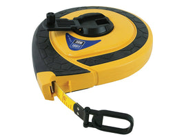 Faithfull Fully Enclosed ABS Fibreglass Long Tape 30m/100ft (Width 15mm)