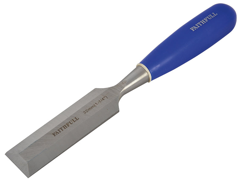 Faithfull Bevel Edge Chisel Blue Grip