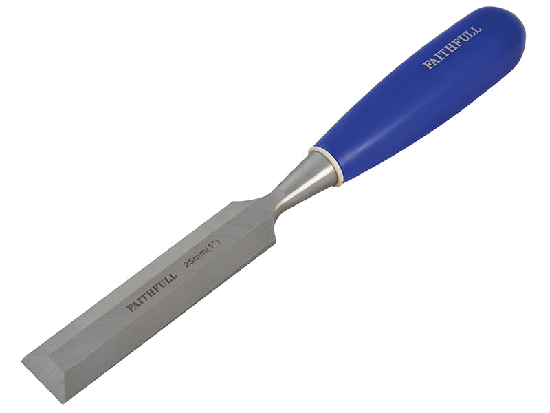 Faithfull Bevel Edge Chisel Blue Grip