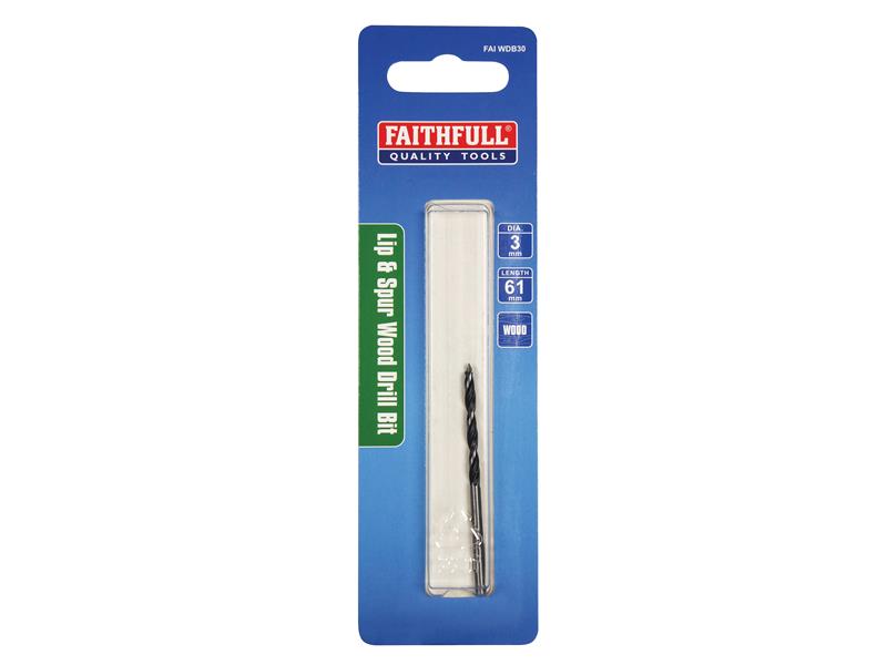 Faithfull Lip & Spur Wood Drill Bit