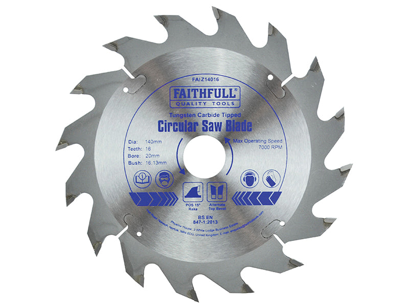 Faithfull TCT Cordless Trimsaw Blade