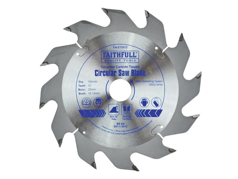 Faithfull TCT Cordless Trimsaw Blade