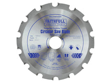 Load image into Gallery viewer, Faithfull Professional Nail Cutting TCT Circular Saw Blade