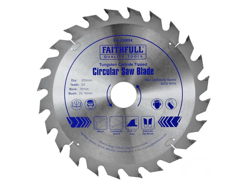 Faithfull Professional Nail Cutting TCT Circular Saw Blade