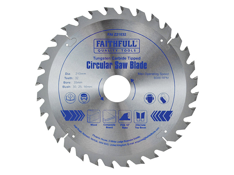 Faithfull Professional Nail Cutting TCT Circular Saw Blade