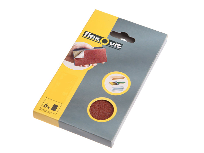 Flexovit Hook & Loop Sanding Block Refill Kit