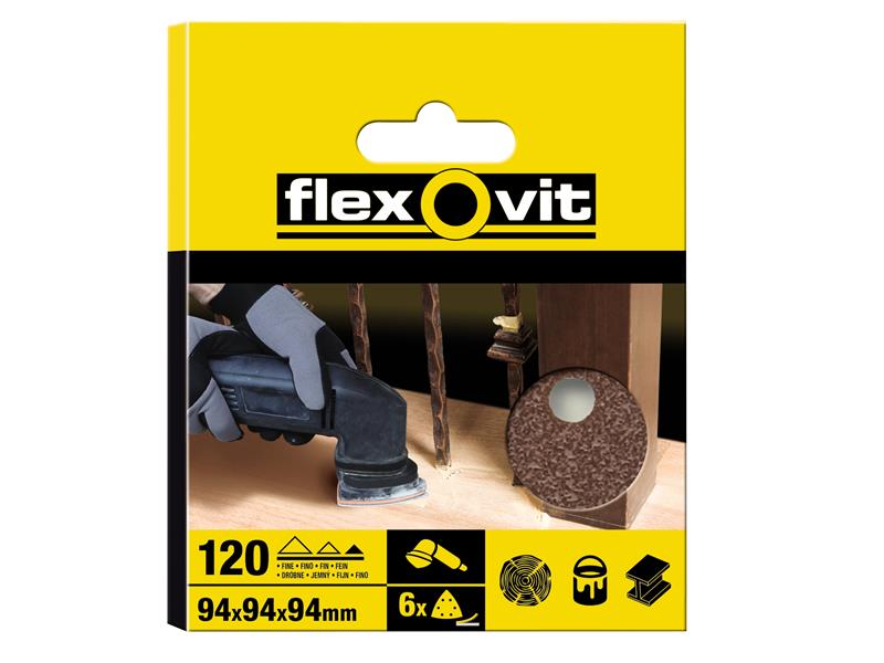 Flexovit Hook & Loop Sanding Discs 150mm