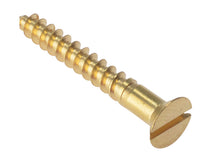 Load image into Gallery viewer, ForgeFix Wood Screws, Slotted, CSK, Brass