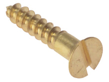 Load image into Gallery viewer, ForgeFix Wood Screws, Slotted, CSK, Brass