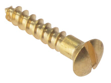 Load image into Gallery viewer, ForgeFix Wood Screws, Slotted, Raised Head, Brass