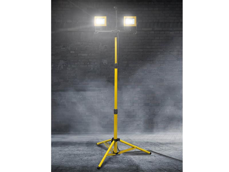 Faithfull Power Plus LED Twin Tripod Site Light