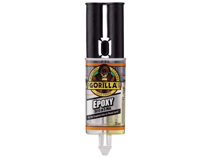 Gorilla Glue Gorilla 5 Min 2-Part Epoxy Syringe 25ml