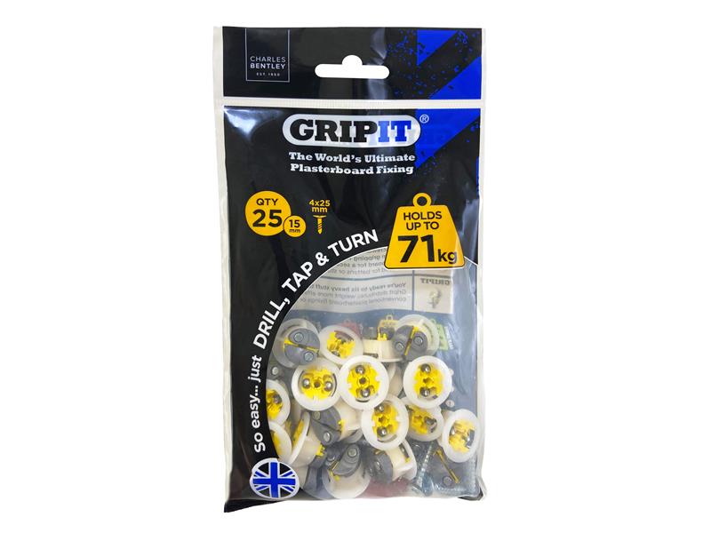 Gripit Yellow Plasterboard Fixings