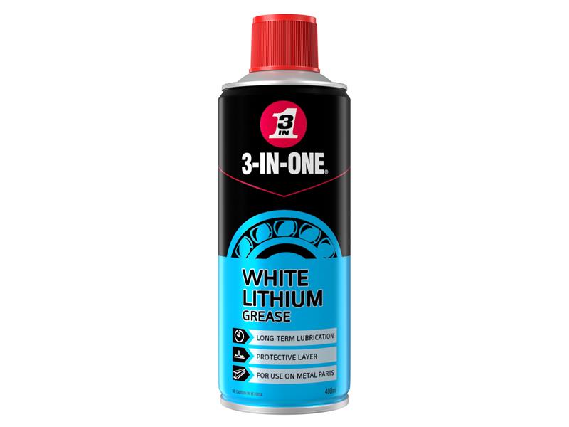 3-IN-ONE® White Lithium Spray Grease 400ml