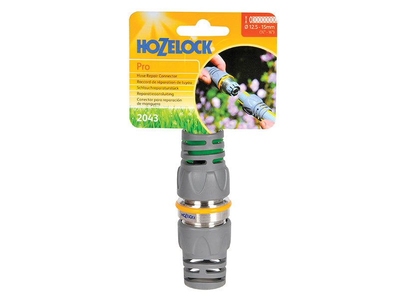 Hozelock 2043 Pro Metal Hose Repair Connector 12.5mm (1/2in)