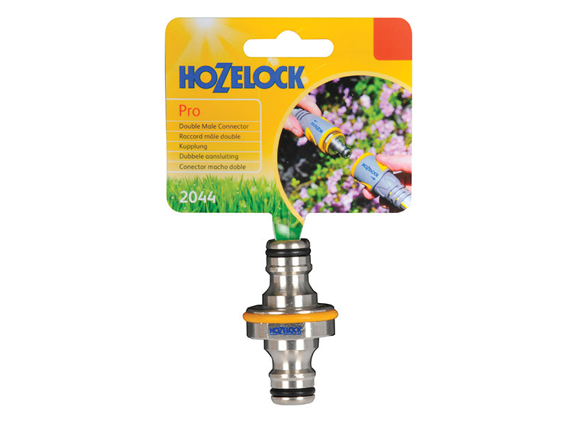 Hozelock 2044 Pro Metal Double Male Connector 12.5mm (1/2in)