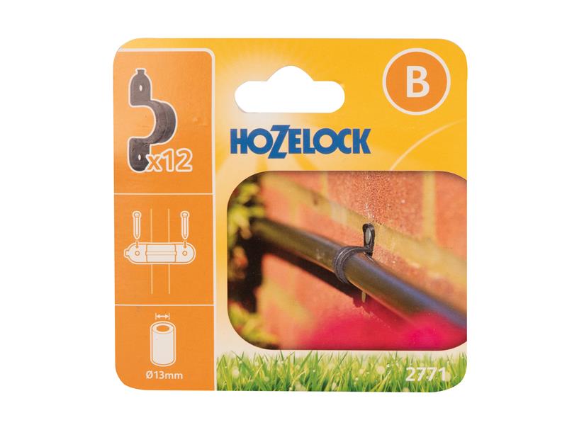 Hozelock 2771 Wall Clip 13mm (Pack 12)