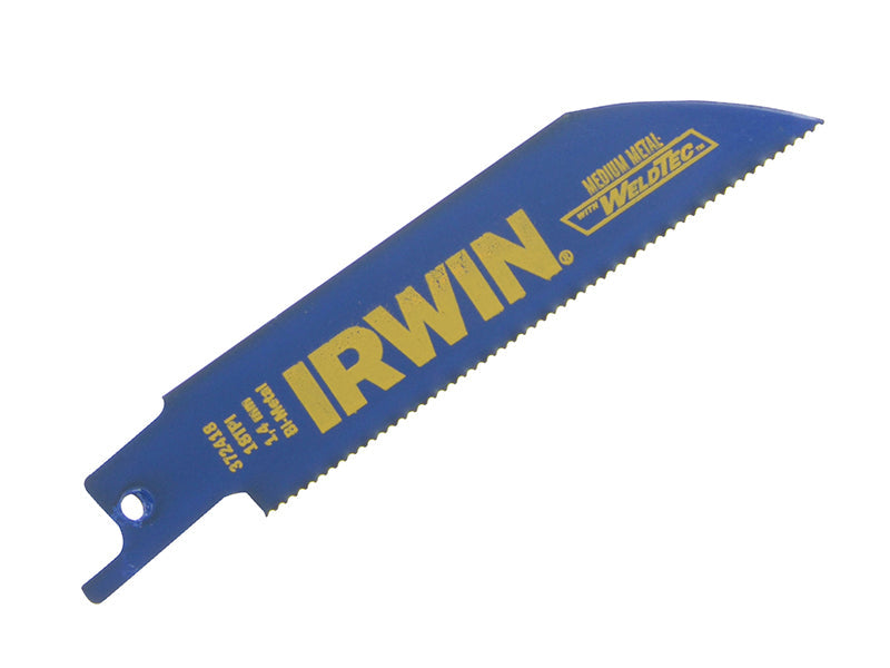 IRWIN® 418R Sabre Saw Blade for Metal Cutting 100mm Pack of 5